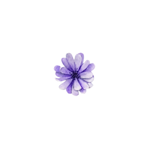Purple Flower Sticker