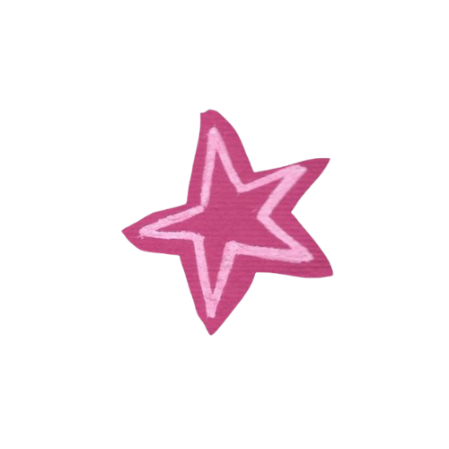 Pink Star Sticker